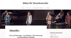 Desktop Screenshot of buehne-fuer-menschenrechte.de